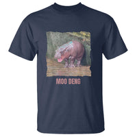 Baby Hippo Moo Deng T Shirt Cute Pygmy Hippopotamus In Thai - Wonder Print Shop