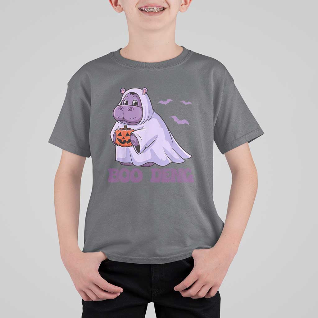 Baby Hippo Moo Deng T Shirt For Kid Boo-deng Halloween Cute Pygmy Hippopotamus - Wonder Print Shop