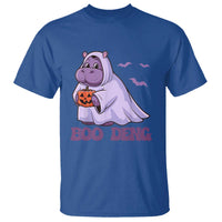Baby Hippo Moo Deng T Shirt Boo-deng Halloween Cute Pygmy Hippopotamus - Wonder Print Shop