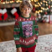 Baby Hippo Moo Deng Ugly Christmas Sweater I Love Moo-Deng I Heart You Cute Pygmy Hippopotamus - Wonder Print Shop