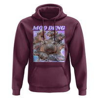 Baby Hippo Moo Deng Hoodie The Famous Cute Pygmy Hippopotamus - Wonder Print Shop