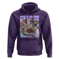 Baby Hippo Moo Deng Hoodie The Famous Cute Pygmy Hippopotamus - Wonder Print Shop