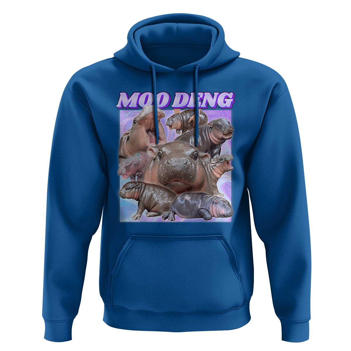 Baby Hippo Moo Deng Hoodie The Famous Cute Pygmy Hippopotamus - Wonder Print Shop