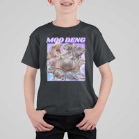 Baby Hippo Moo Deng T Shirt For Kid The Famous Cute Pygmy Hippopotamus - Wonder Print Shop