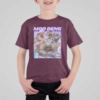 Baby Hippo Moo Deng T Shirt For Kid The Famous Cute Pygmy Hippopotamus - Wonder Print Shop