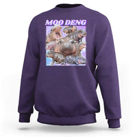 Baby Hippo Moo Deng Sweatshirt The Famous Cute Pygmy Hippopotamus - Wonder Print Shop