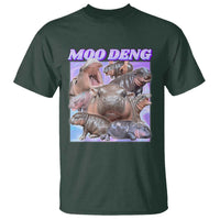Baby Hippo Moo Deng T Shirt The Famous Cute Pygmy Hippopotamus - Wonder Print Shop