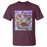Baby Hippo Moo Deng T Shirt The Famous Cute Pygmy Hippopotamus - Wonder Print Shop
