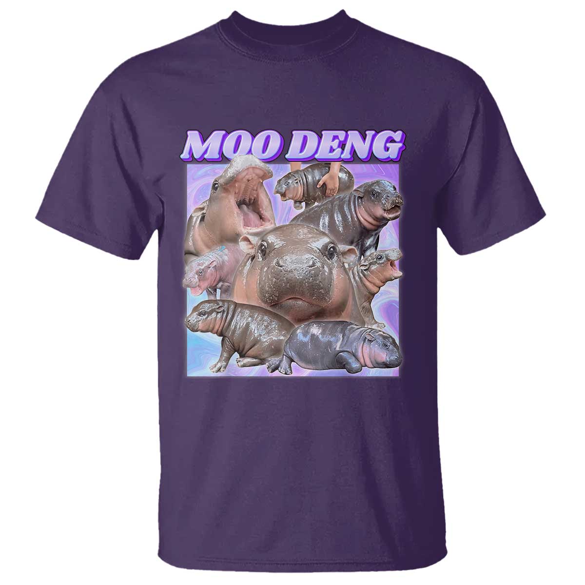 Baby Hippo Moo Deng T Shirt The Famous Cute Pygmy Hippopotamus - Wonder Print Shop