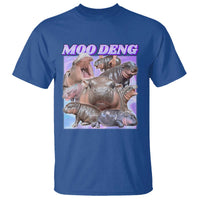 Baby Hippo Moo Deng T Shirt The Famous Cute Pygmy Hippopotamus - Wonder Print Shop