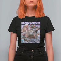 Baby Hippo Moo Deng T Shirt For Women The Famous Cute Pygmy Hippopotamus - Wonder Print Shop