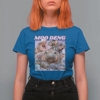 Baby Hippo Moo Deng T Shirt For Women The Famous Cute Pygmy Hippopotamus - Wonder Print Shop