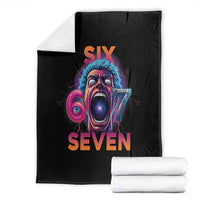 Mason 67 Chaos Edition Throw Blanket Psychedelic Screaming Six Seven Meme - Wonder Print Shop