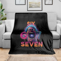 Mason 67 Chaos Edition Throw Blanket Psychedelic Screaming Six Seven Meme - Wonder Print Shop