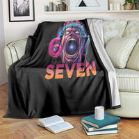 Mason 67 Chaos Edition Throw Blanket Psychedelic Screaming Six Seven Meme - Wonder Print Shop