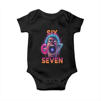 Mason 67 Chaos Edition Baby Onesie Psychedelic Screaming Six Seven Meme - Wonder Print Shop
