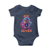 Mason 67 Chaos Edition Baby Onesie Psychedelic Screaming Six Seven Meme - Wonder Print Shop