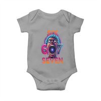 Mason 67 Chaos Edition Baby Onesie Psychedelic Screaming Six Seven Meme - Wonder Print Shop