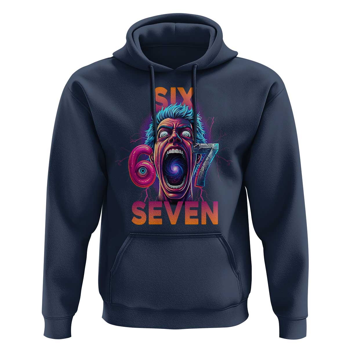 Mason 67 Chaos Edition Hoodie Psychedelic Screaming Six Seven Meme - Wonder Print Shop