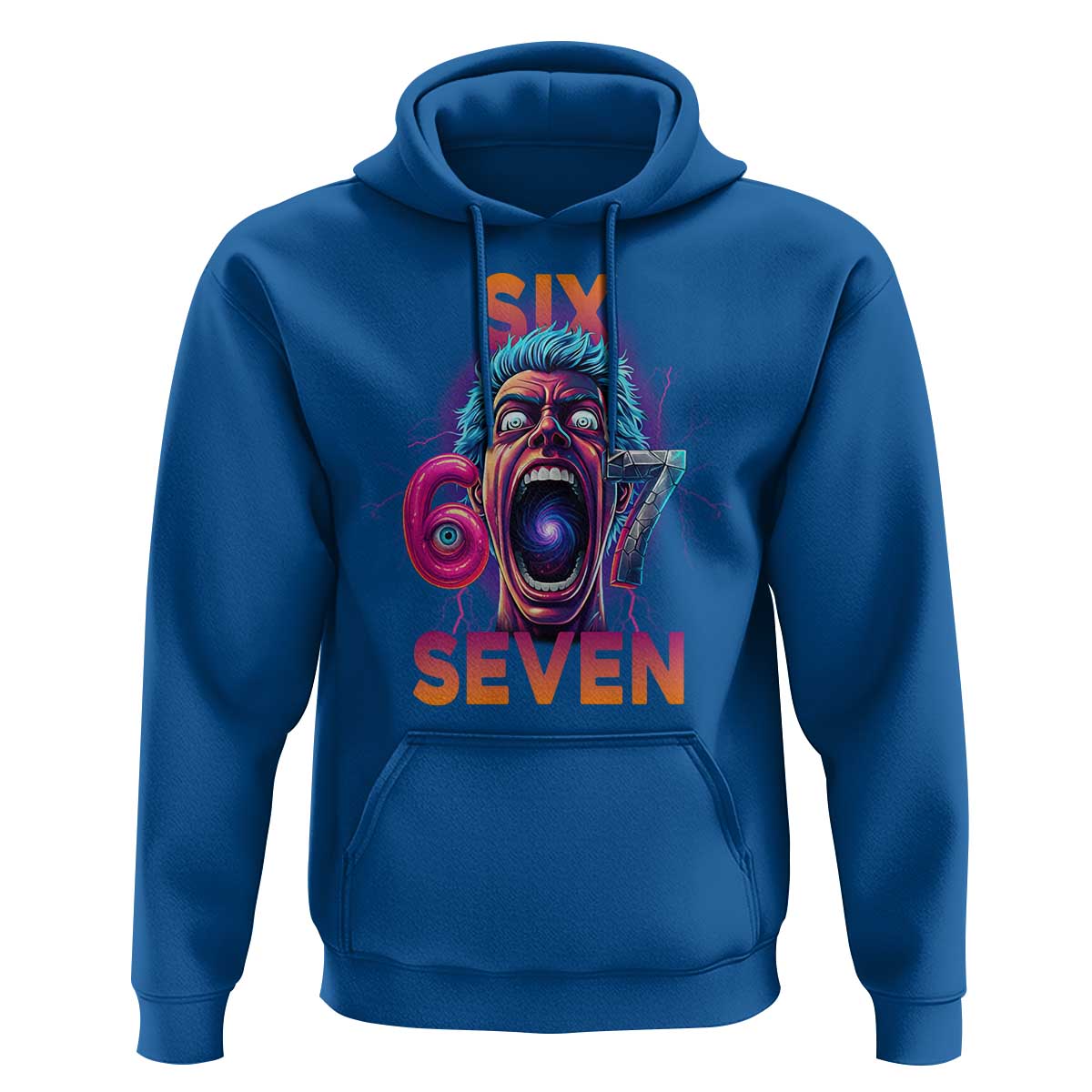 Mason 67 Chaos Edition Hoodie Psychedelic Screaming Six Seven Meme - Wonder Print Shop