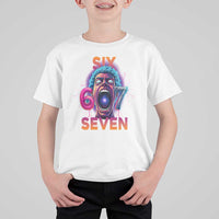 Mason 67 Chaos Edition T Shirt For Kid Psychedelic Screaming Six Seven Meme - Wonder Print Shop