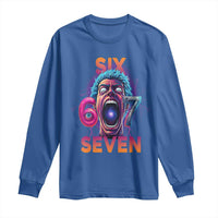 Mason 67 Chaos Edition Long Sleeve Shirt Psychedelic Screaming Six Seven Meme - Wonder Print Shop