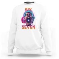 Mason 67 Chaos Edition Sweatshirt Psychedelic Screaming Six Seven Meme - Wonder Print Shop