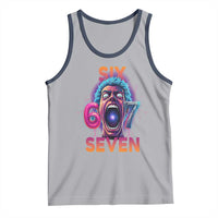 Mason 67 Chaos Edition Tank Top Psychedelic Screaming Six Seven Meme - Wonder Print Shop