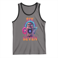 Mason 67 Chaos Edition Tank Top Psychedelic Screaming Six Seven Meme - Wonder Print Shop
