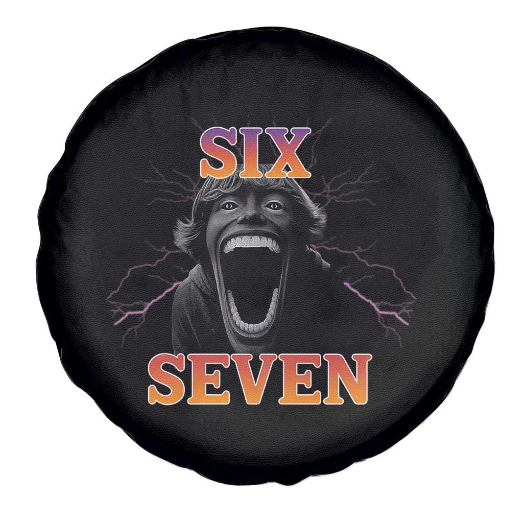 Mason 67 Kid Meme Spare Tire Cover Devil Edit Viral Six Seven Scream - Wonder Print Shop