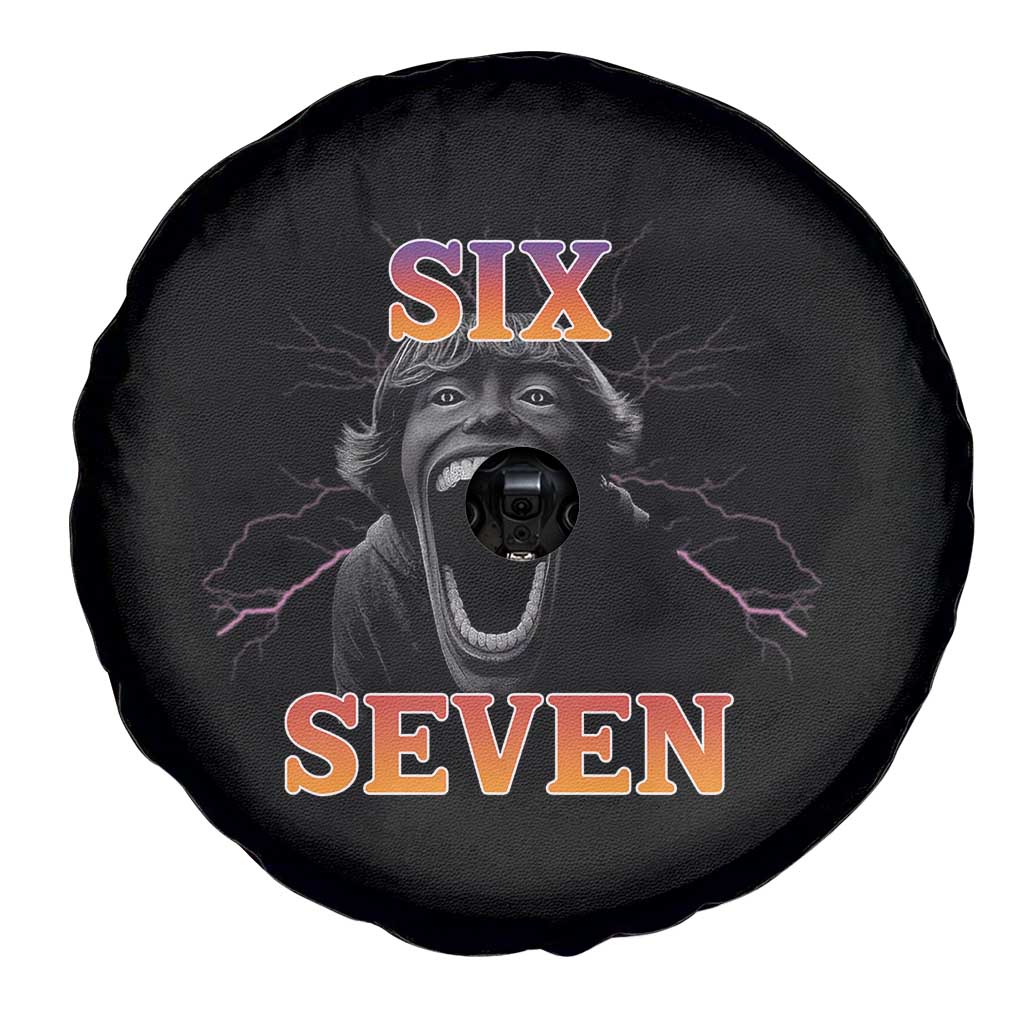 Mason 67 Kid Meme Spare Tire Cover Devil Edit Viral Six Seven Scream - Wonder Print Shop