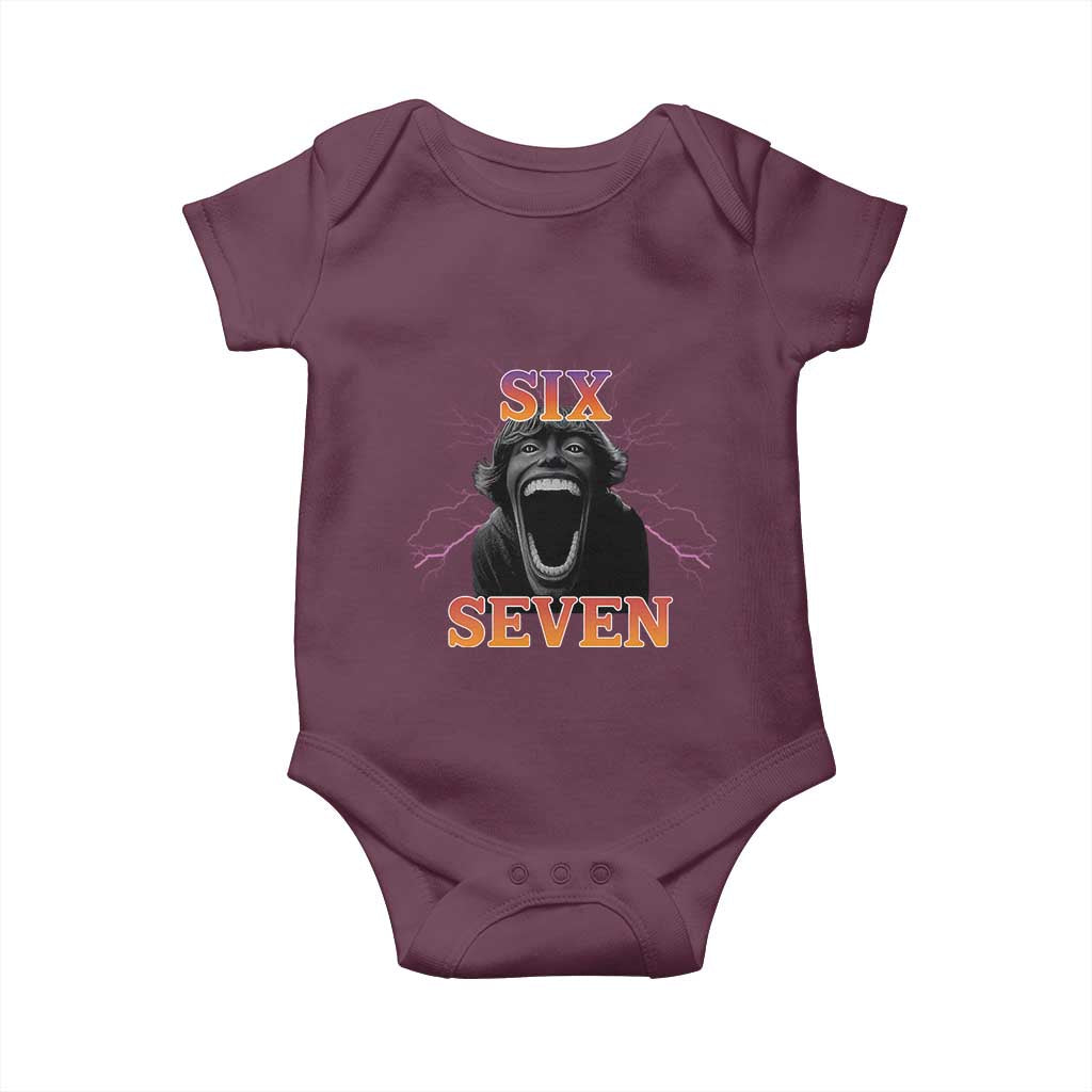 Mason 67 Kid Meme Baby Onesie Devil Edit Viral Six Seven Scream - Wonder Print Shop