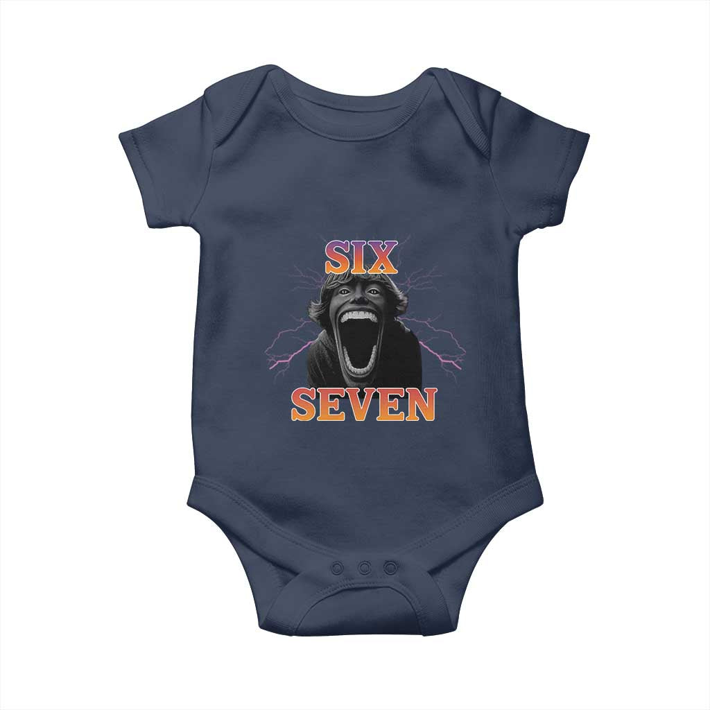 Mason 67 Kid Meme Baby Onesie Devil Edit Viral Six Seven Scream - Wonder Print Shop