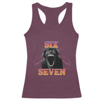 Mason 67 Kid Meme Racerback Tank Top Devil Edit Viral Six Seven Scream - Wonder Print Shop