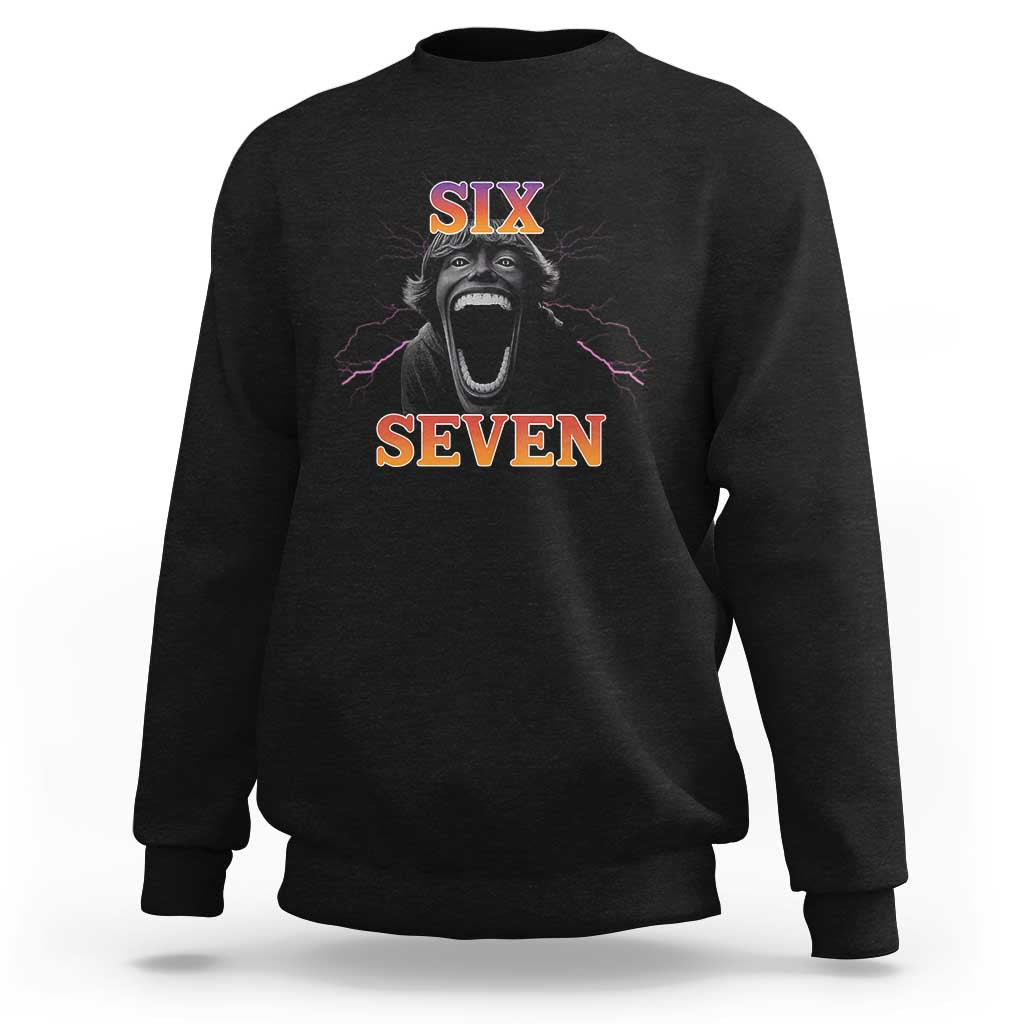 Mason 67 Kid Meme Sweatshirt Devil Edit Viral Six Seven Scream - Wonder Print Shop