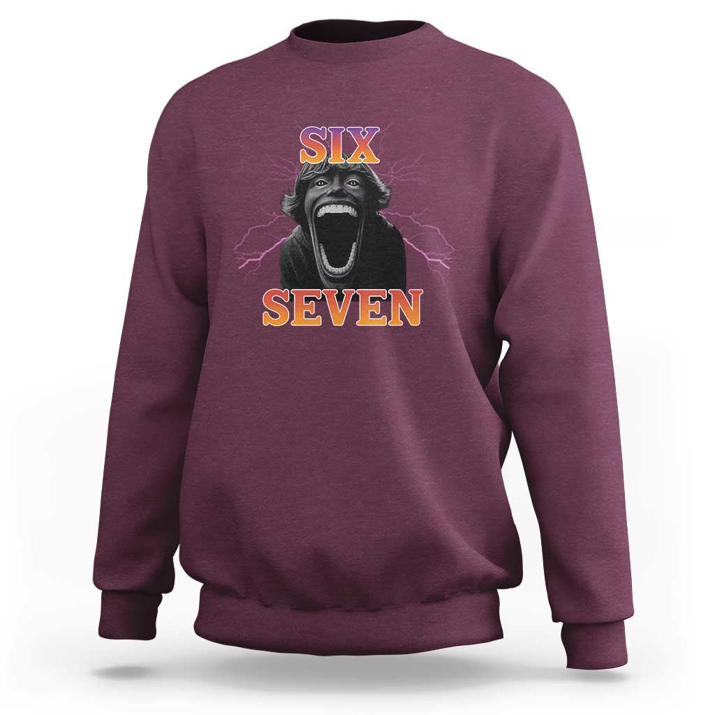 Mason 67 Kid Meme Sweatshirt Devil Edit Viral Six Seven Scream - Wonder Print Shop