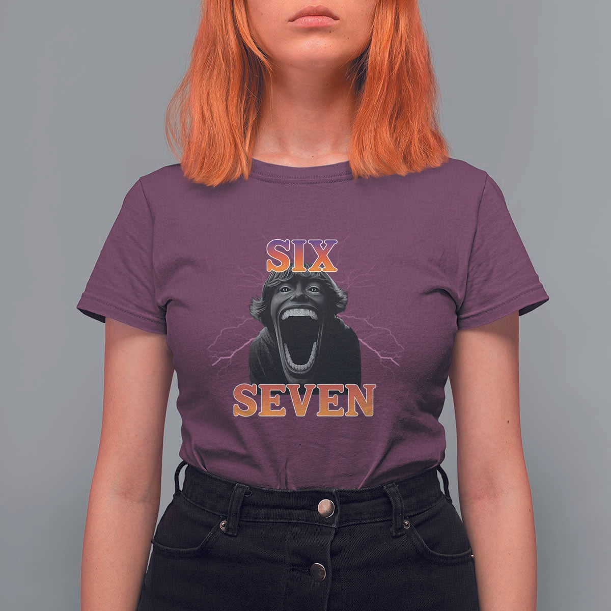 Mason 67 Kid Meme T Shirt For Women Devil Edit Viral Six Seven Scream - Wonder Print Shop