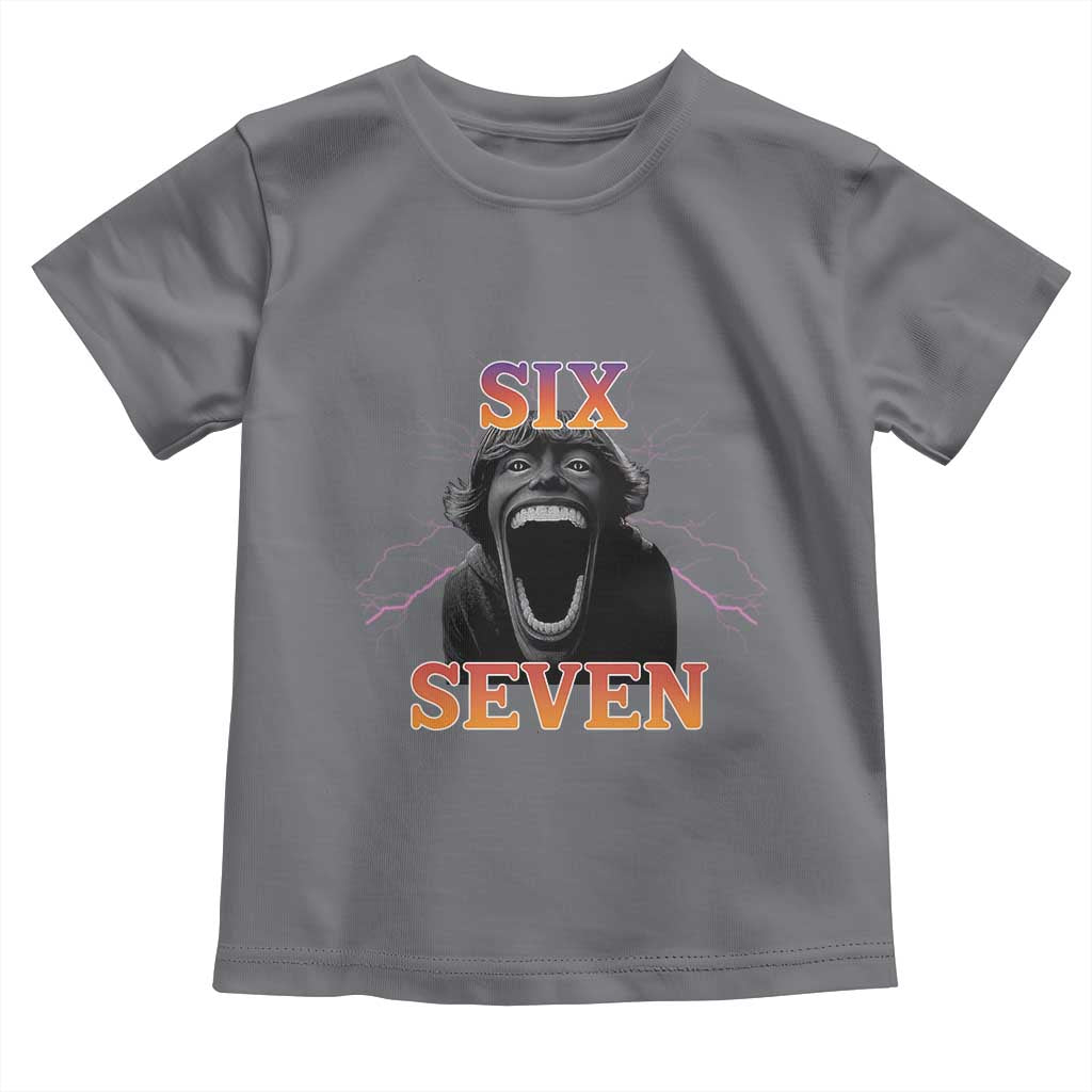 Mason 67 Kid Meme Toddler T Shirt Devil Edit Viral Six Seven Scream - Wonder Print Shop