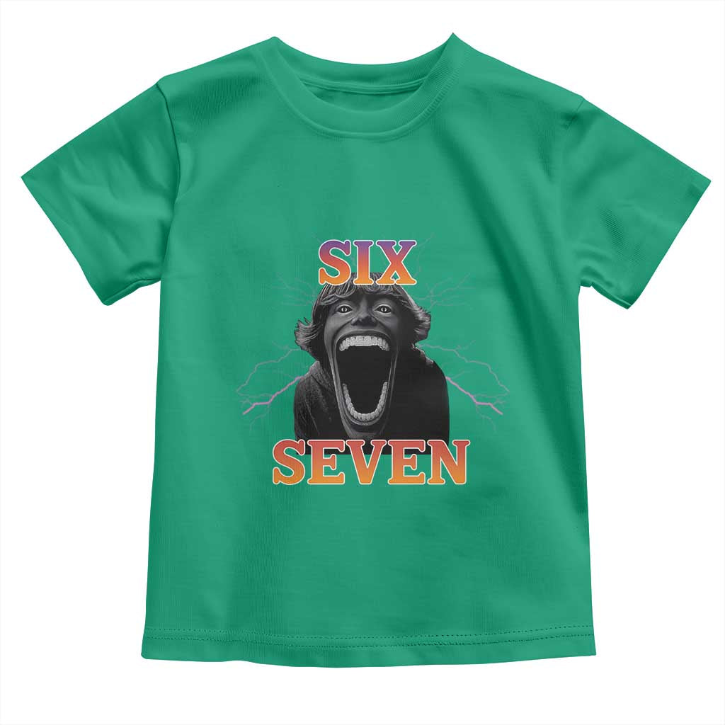 Mason 67 Kid Meme Toddler T Shirt Devil Edit Viral Six Seven Scream - Wonder Print Shop