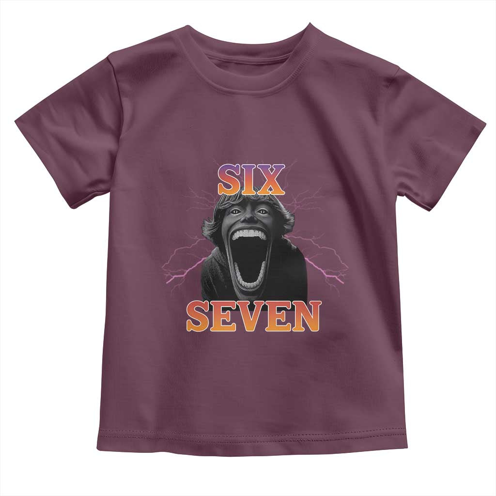 Mason 67 Kid Meme Toddler T Shirt Devil Edit Viral Six Seven Scream - Wonder Print Shop