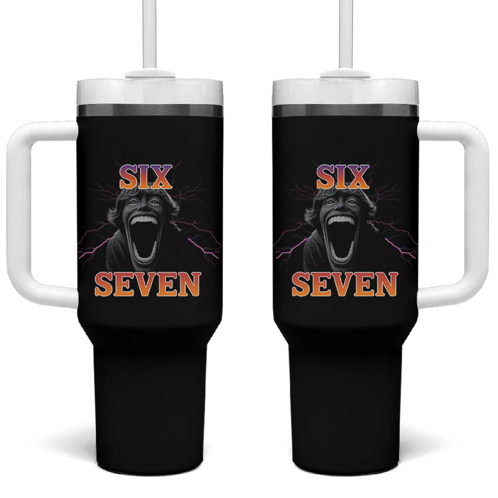 Mason 67 Kid Meme Tumbler With Handle Devil Edit Viral Six Seven Scream - Wonder Print Shop