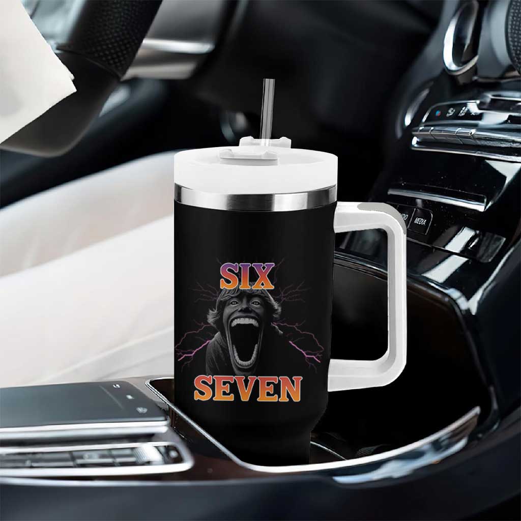 Mason 67 Kid Meme Tumbler With Handle Devil Edit Viral Six Seven Scream - Wonder Print Shop