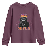 Mason 67 Kid Meme Youth Sweatshirt Devil Edit Viral Six Seven Scream - Wonder Print Shop