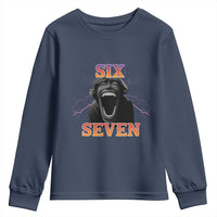 Mason 67 Kid Meme Youth Sweatshirt Devil Edit Viral Six Seven Scream - Wonder Print Shop