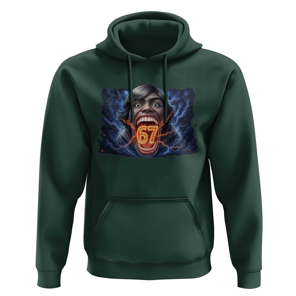 Screaming Mason 67 Kid Meme Hoodie Six Seven Viral Devil Transformation Horror Edit - Wonder Print Shop