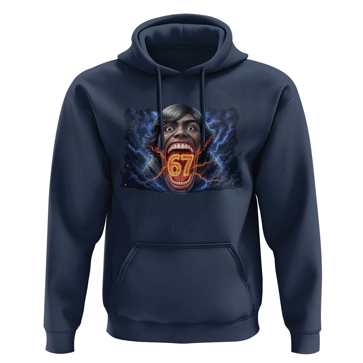 Screaming Mason 67 Kid Meme Hoodie Six Seven Viral Devil Transformation Horror Edit - Wonder Print Shop