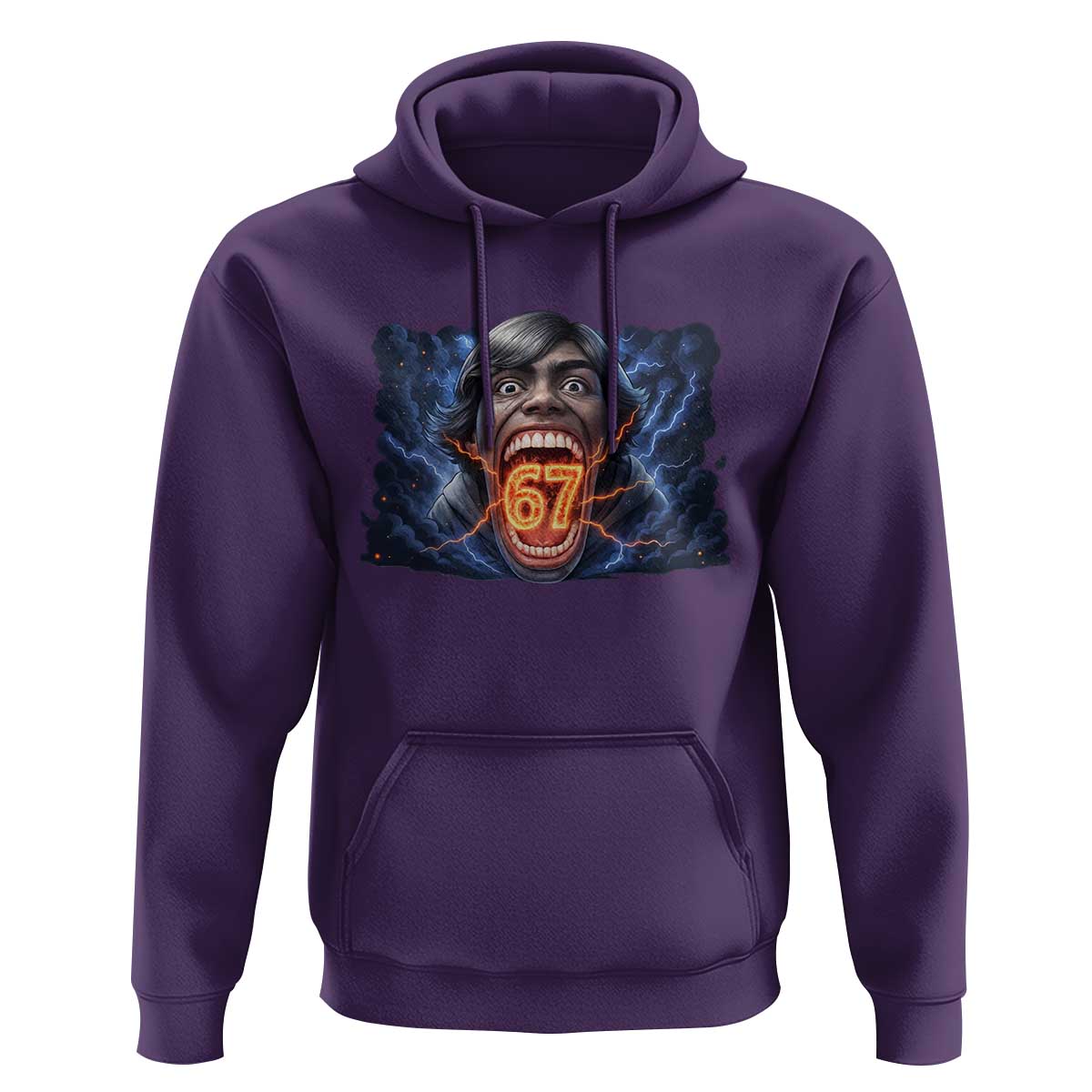 Screaming Mason 67 Kid Meme Hoodie Six Seven Viral Devil Transformation Horror Edit - Wonder Print Shop