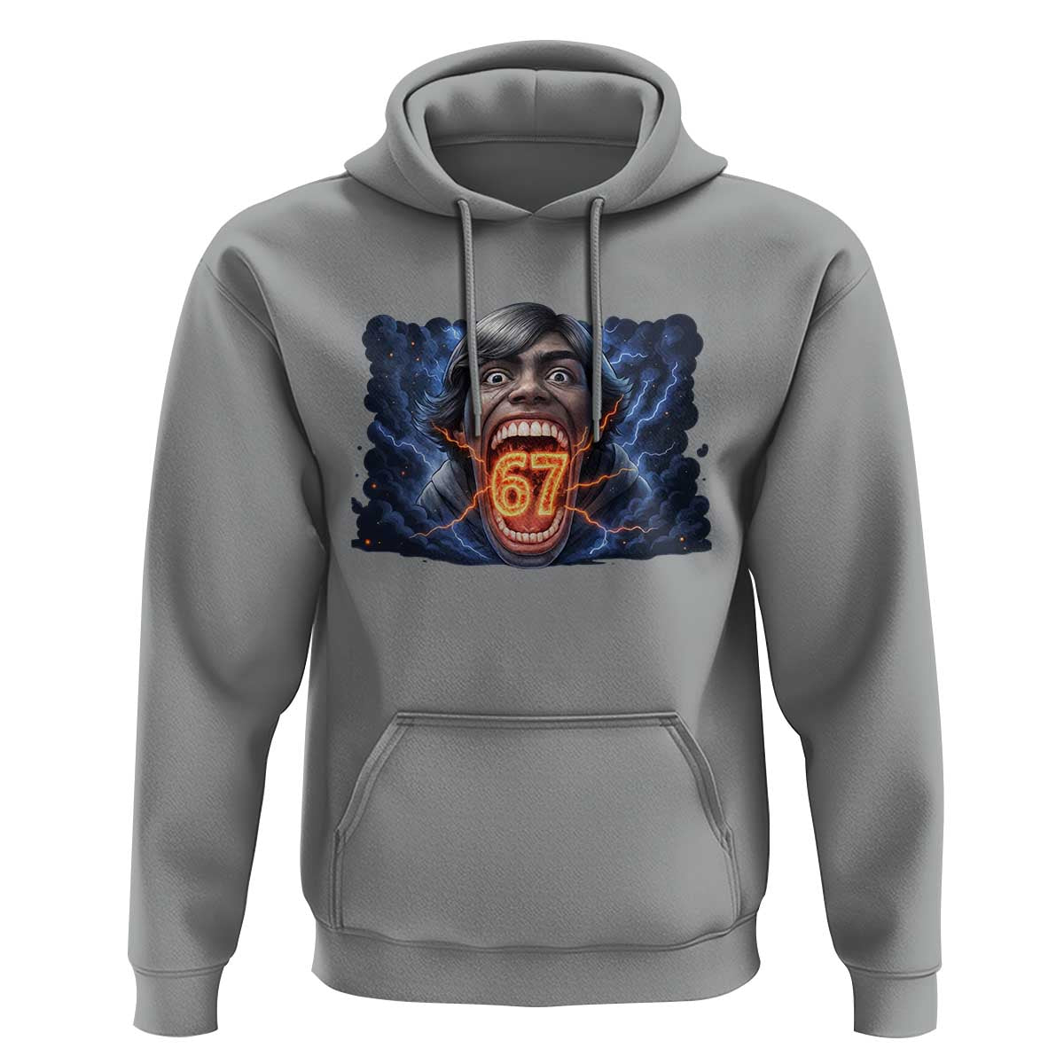 Screaming Mason 67 Kid Meme Hoodie Six Seven Viral Devil Transformation Horror Edit - Wonder Print Shop