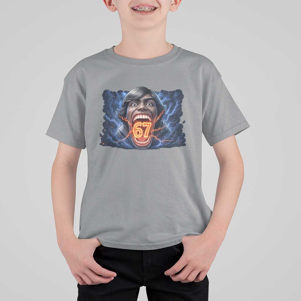 Screaming Mason 67 Kid Meme T Shirt For Kid Six Seven Viral Devil Transformation Horror Edit - Wonder Print Shop