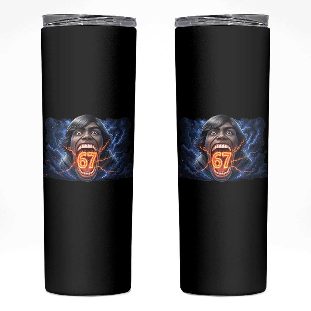 Screaming Mason 67 Kid Meme Skinny Tumbler Six Seven Viral Devil Transformation Horror Edit - Wonder Print Shop